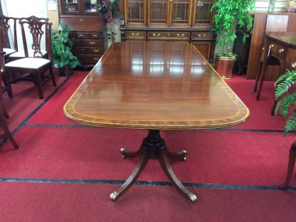 Vintage Statton Furniture Banded Dining Table