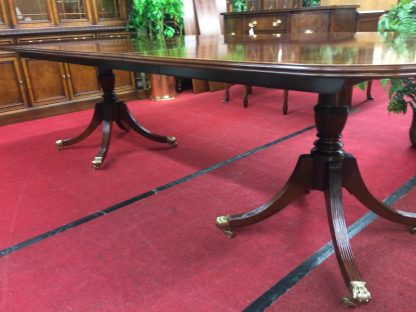 Vintage Statton Furniture Banded Dining Table