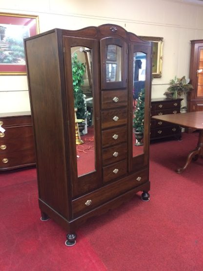 Vintage Walnut Armoire Chifferobe