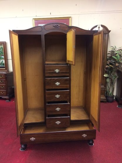 Vintage Walnut Armoire Chifferobe