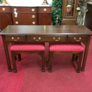 Vintage Harden Sofa Table with Two Benches