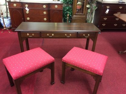 Vintage Harden Sofa Table with Two Benches