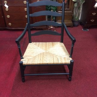 Vintage Low Slung Rush Seat Chair