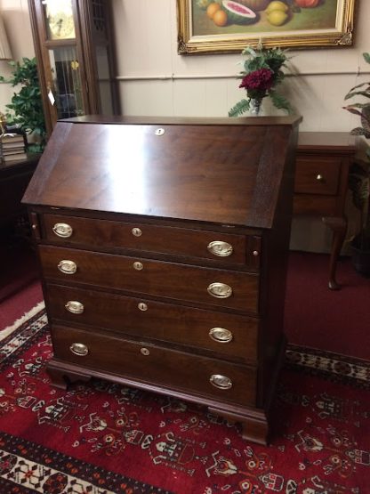 Antique Secretary Desk with Tiger Maple Interior