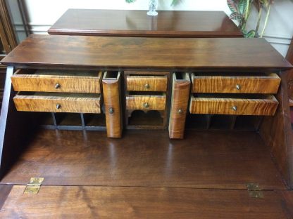 Antique Secretary Desk with Tiger Maple Interior