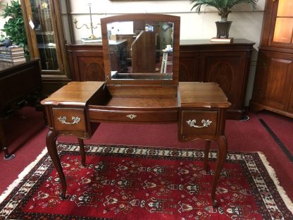 French Provincial Vanity, Vintage Furniture, Cherry Wood