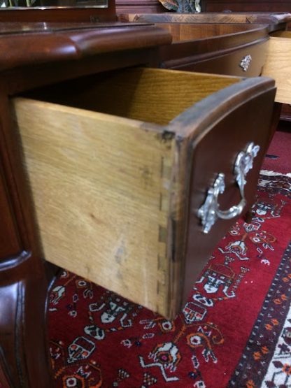 French Provincial Vanity, Vintage Furniture, Cherry Wood