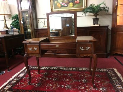 French Provincial Vanity, Vintage Furniture, Cherry Wood