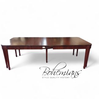 Vintage Dining Table, Inlaid Dining Table, Mahogany, Federal Style Table