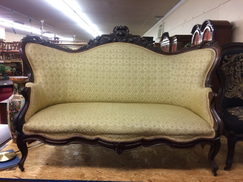 Victorian Sofa: Before and After Restoration