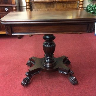 Antique Games Table, Claw Foot Furniture