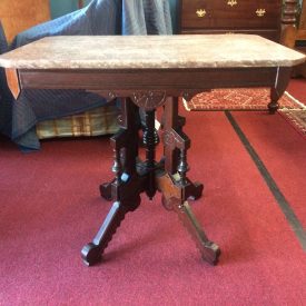 Antique Marble Top Table, Victorian Furniture