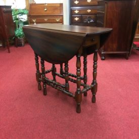 Antique Drop Leaf Table, Jacobean Style