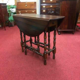 Antique Drop Leaf Table, Jacobean Style