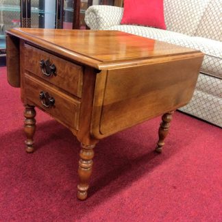 Vintage Drop Leaf End Table, Ethan Allen Furniture