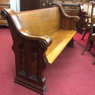 Antique Church Pew, Walnut and Ash (B)