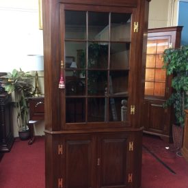 Corner Cabinet, Henkel Harris Furniture, Mahogany Wood