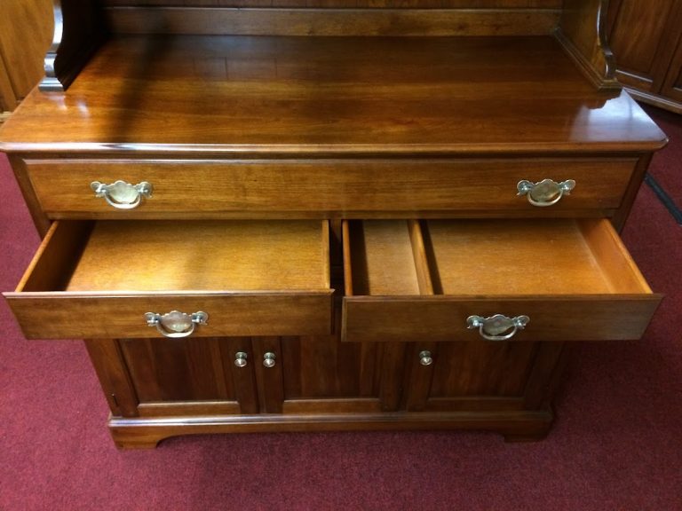 Vintage Pennsylvania House Hutch, Bubble Glass