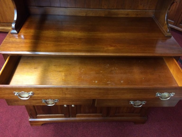 Vintage Pennsylvania House Hutch, Bubble Glass