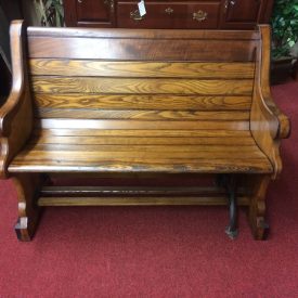 Antique Church Pew, Small Bench