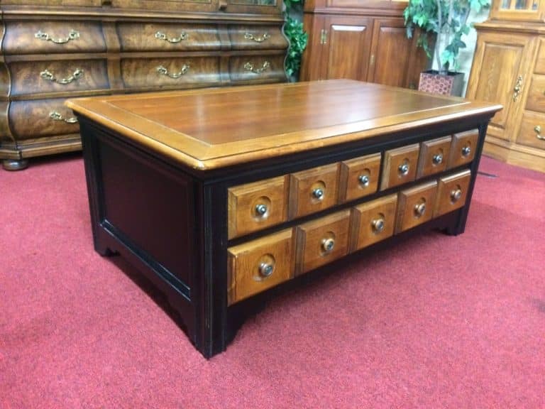 Vintage Coffee Table, Duck's Unlimited, Apothecary Style Furniture