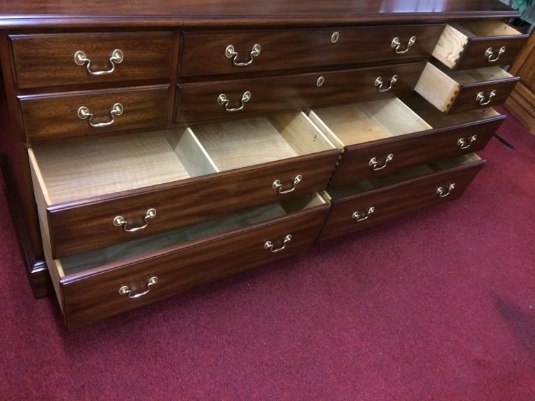 Vintage Dresser with Mirror, Henkel Harris Furniture