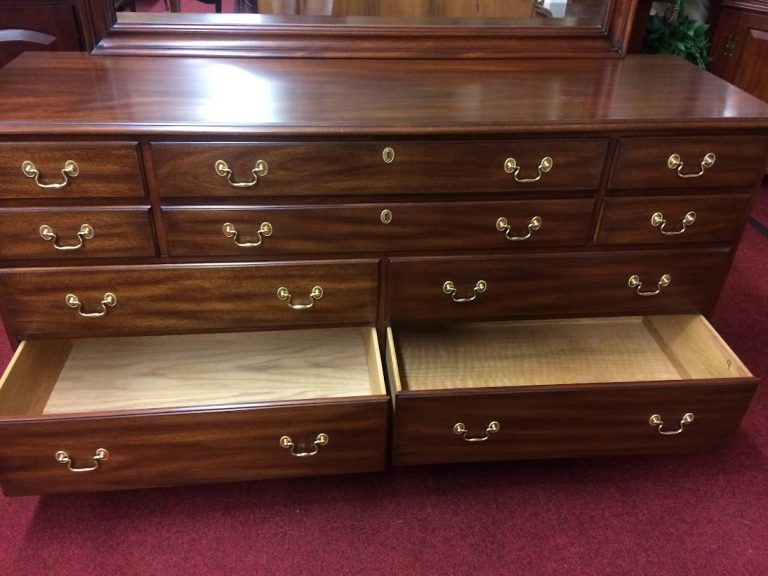 Vintage Dresser with Mirror, Henkel Harris Furniture