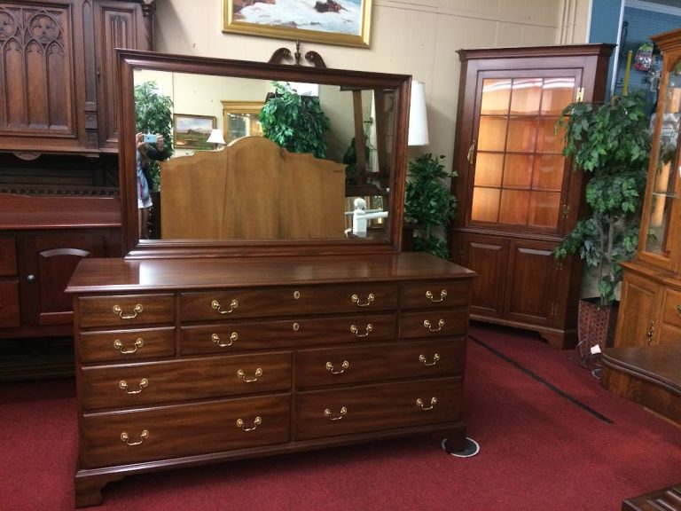 Vintage Dresser with Mirror, Henkel Harris Furniture