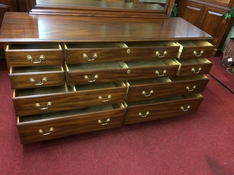 Vintage Dresser with Mirror, Henkel Harris Furniture