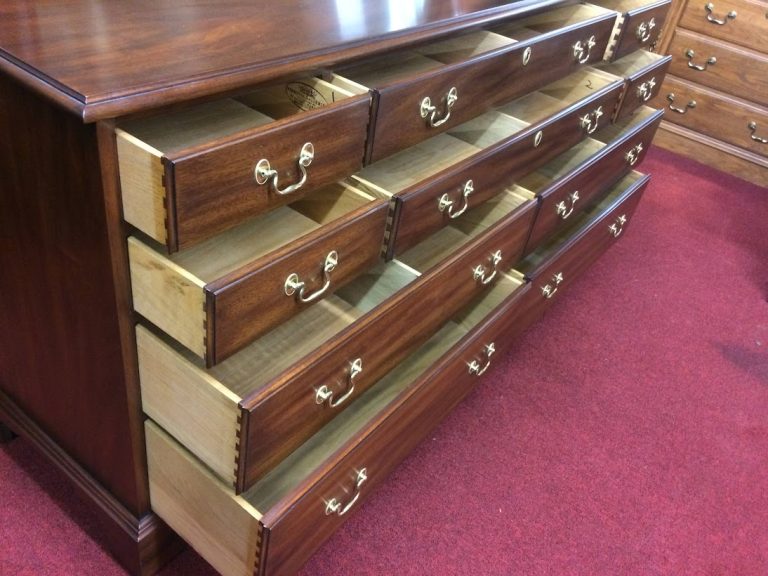 Vintage Dresser with Mirror, Henkel Harris Furniture