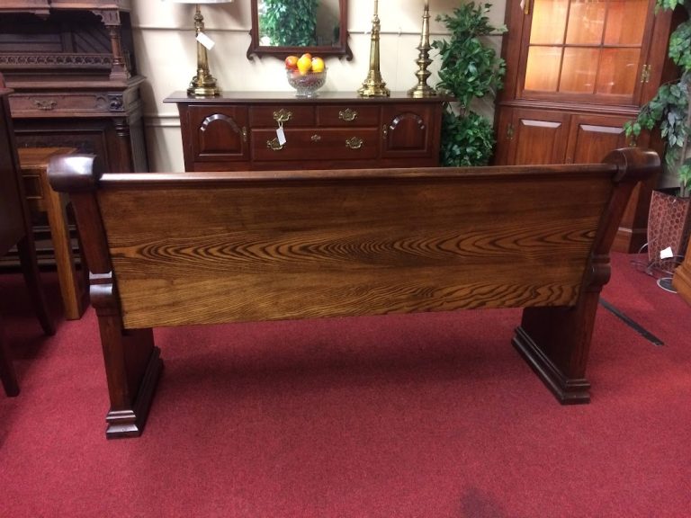 Antique Church Pew, Walnut and Ash, Pew C