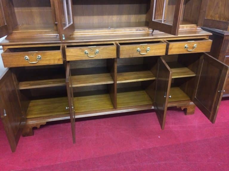 Walnut Cabinet, Custom Made Breakfront