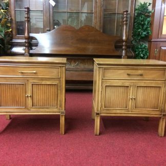 Vintage Mid Century Style Nightstands, Thomasville Furniture, The Pair