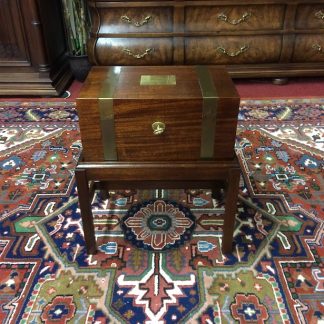 Vintage Mahogany Box on Stand