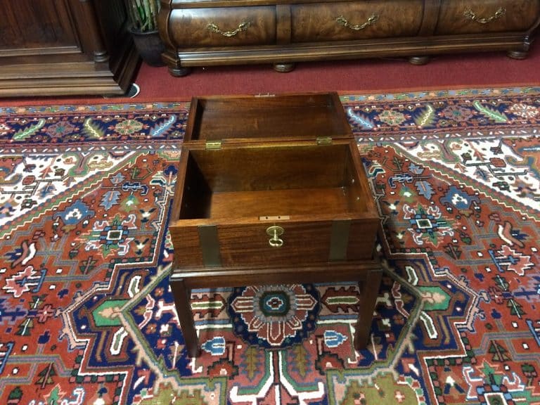 Vintage Mahogany Box on Stand