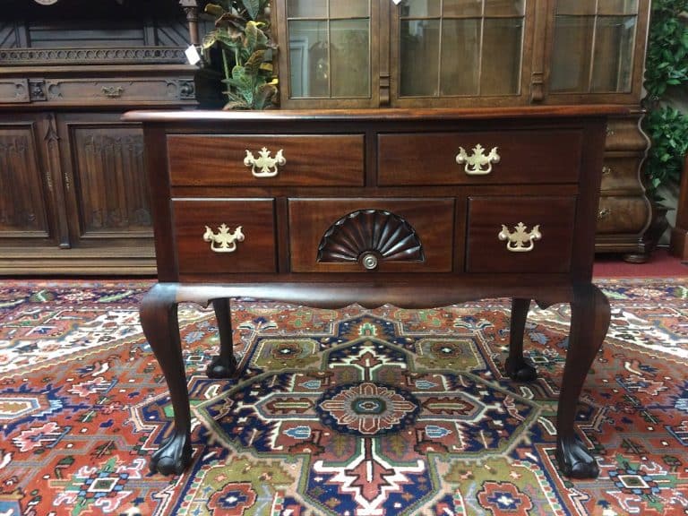 Vintage Lowboy Chest, Mahogany Wood, Charak Furniture