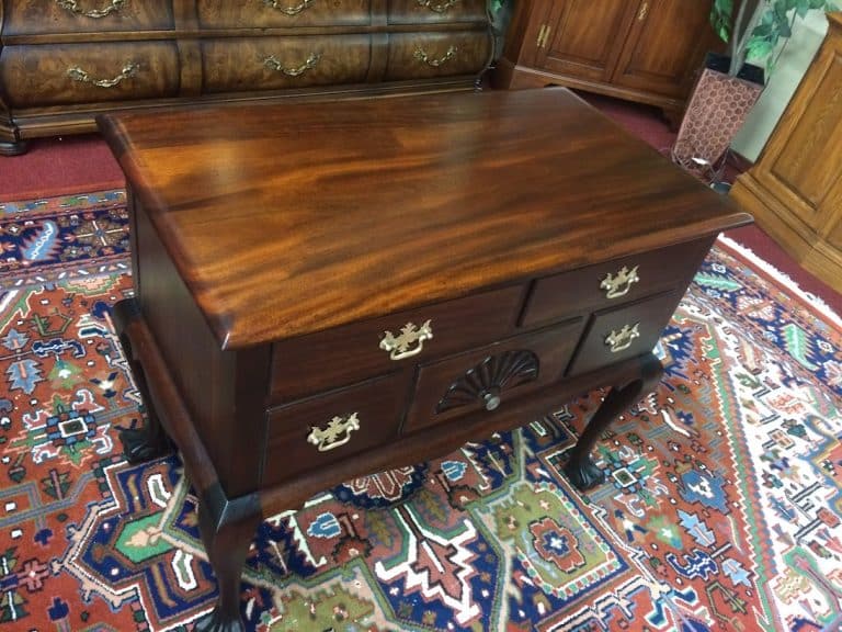 Vintage Lowboy Chest, Mahogany Wood, Charak Furniture