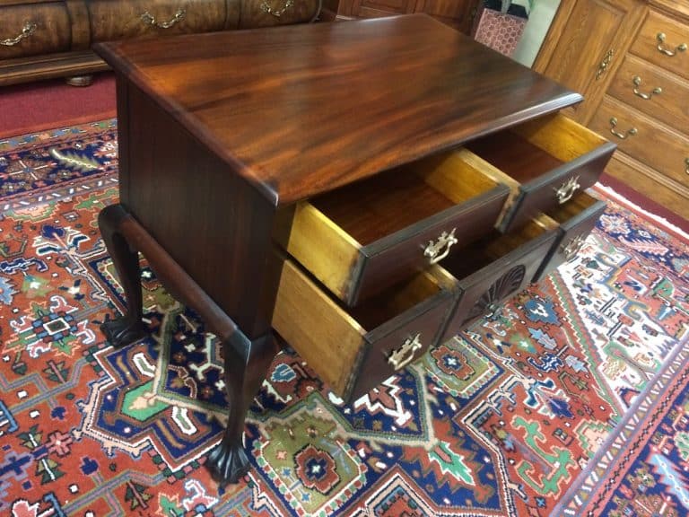 Vintage Lowboy Chest, Mahogany Wood, Charak Furniture