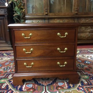 Vintage Three Drawer Chest, Mahogany Wood