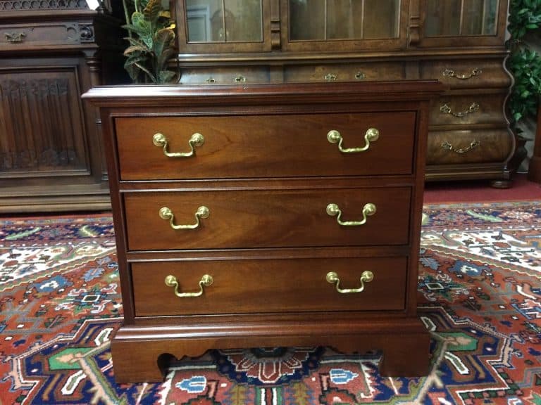 Vintage Three Drawer Chest, Mahogany Wood