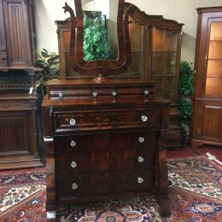 Antique Dresser with Mirror, Empire Furniture