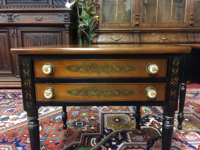 Vintage End Tables, Hitchcock Furniture, The Pair