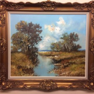 Vintage Oil on Canvas, Framed