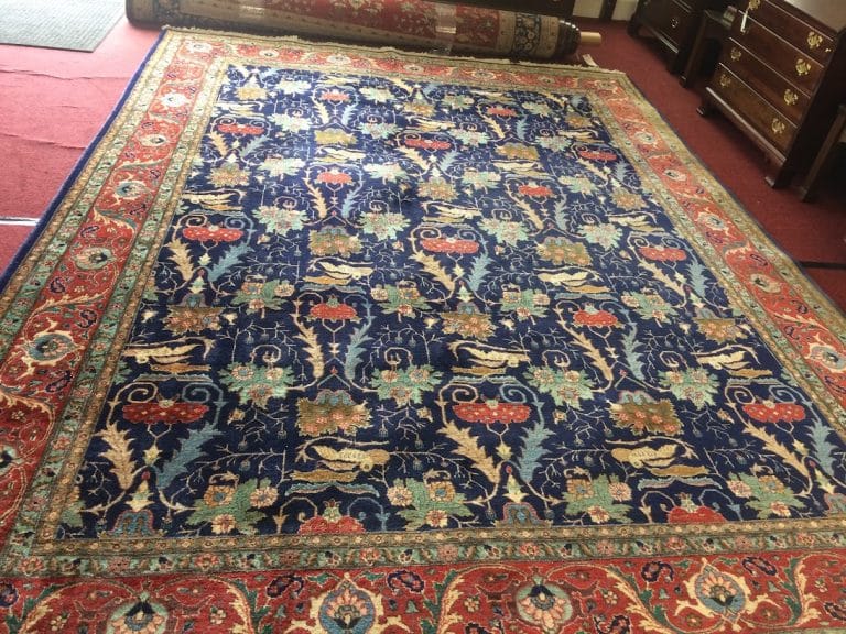 Vintage Oriental Rug, Persian Carpet, Tabriz