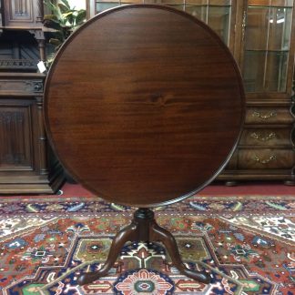 Vintage Tilt Top Table, Mahogany Wood