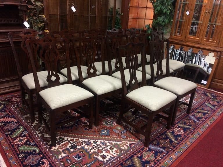 Vintage Dining Chairs, Statton Furniture, Set of Twelve