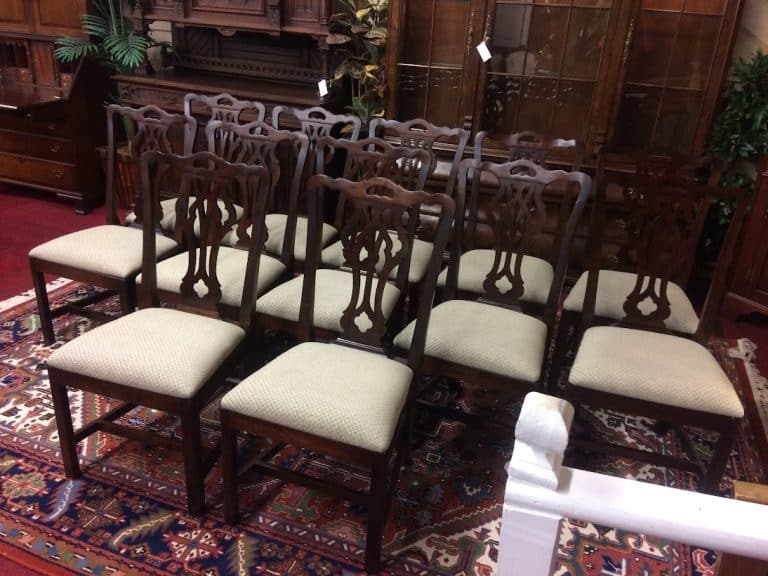 Vintage Dining Chairs, Statton Furniture, Set of Twelve