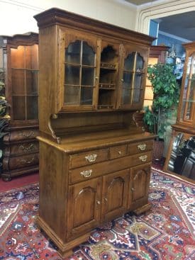 Vintage Maple Hutch Cabinet, Temple Stuart Furniture