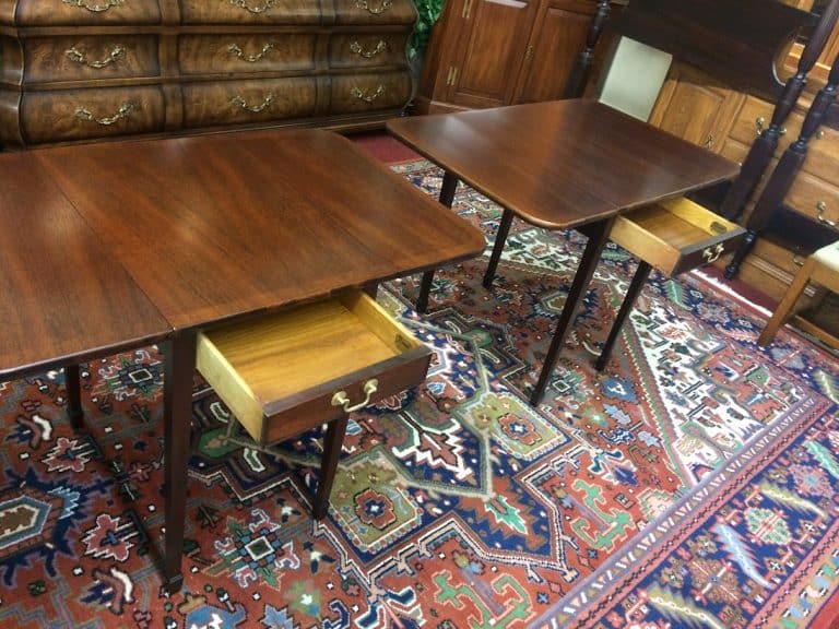 Vintage Pembroke Tables, Brandt Furniture, The Pair