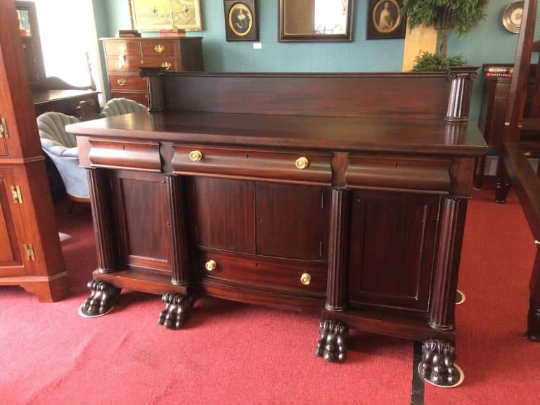 Antique Buffet, Empire Style Furniture, Hairy Paw Buffet